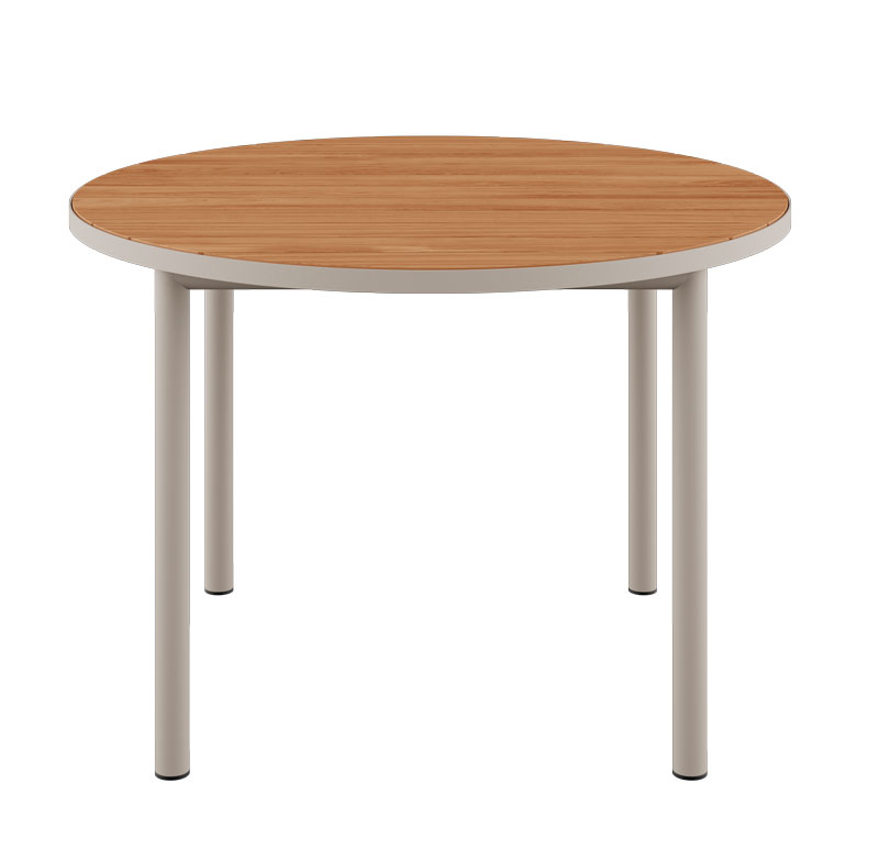 Pyöreä ruokapöytä Kirra 110 cm, Taupe