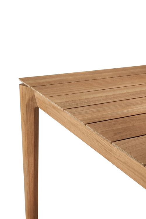 Jatkettava ruokapöytä Bok 100 x 200/300 cm, tiikki