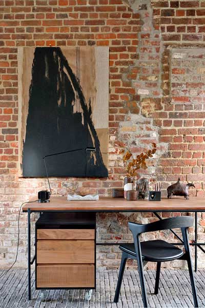 Työpöytä Oscar 160 x 80 cm, tiikki