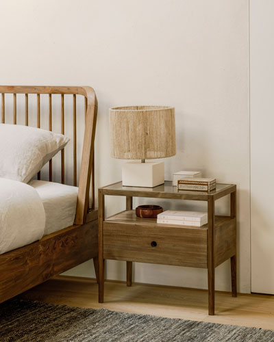 Sänky Spindle 180 cm, teak