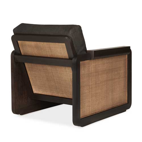 Nojatuoli Panel, tiikki, rottinki