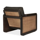 Nojatuoli Panel, tiikki, rottinki