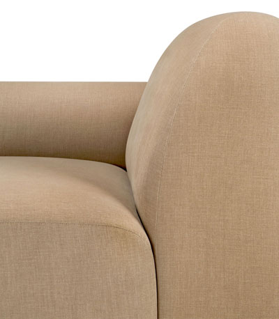 Moduulisohva Bulky, 1:n istuttava, käsinoja oikealla, Light Sepia