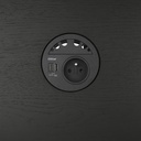 Työpöytä U desk 140 x 70 cm, tammi musta