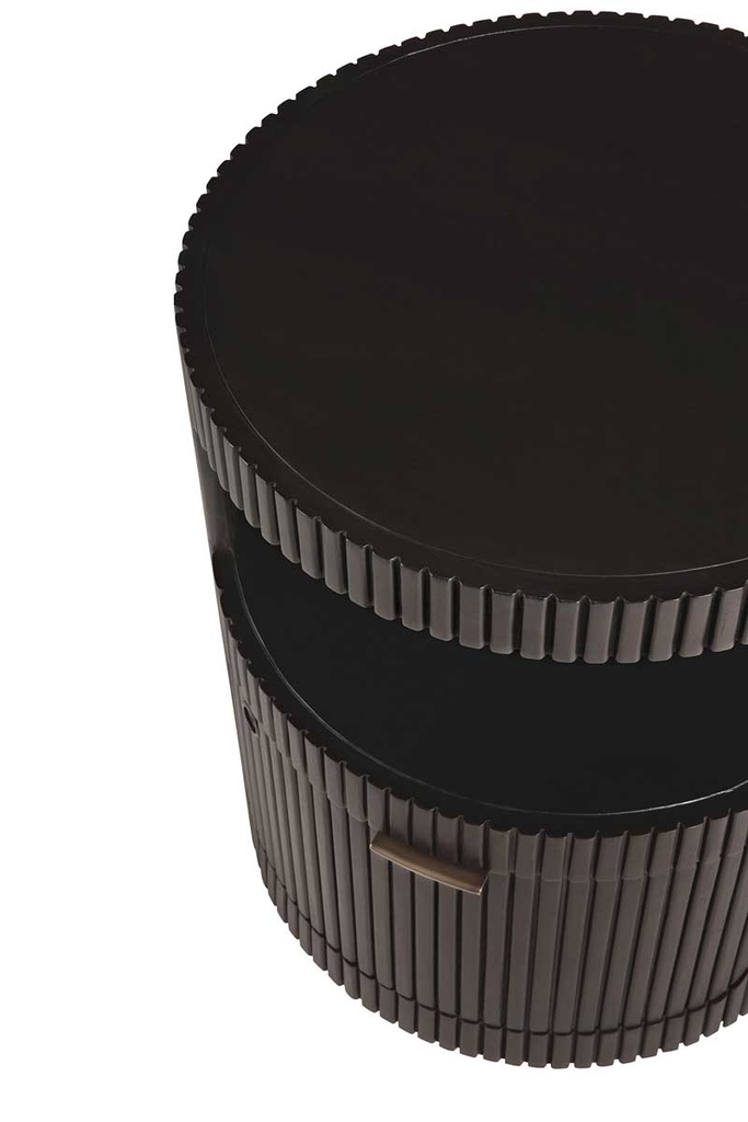 Pyöreä laatikosto Boomerang 45 cm, mahonki