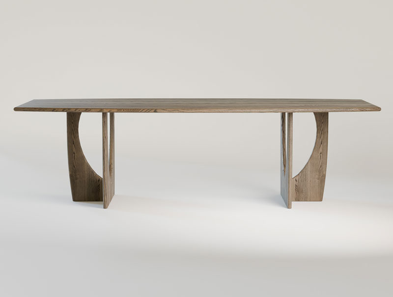 Ruokapöytä Longboat 260 x 120 cm, saarni C11