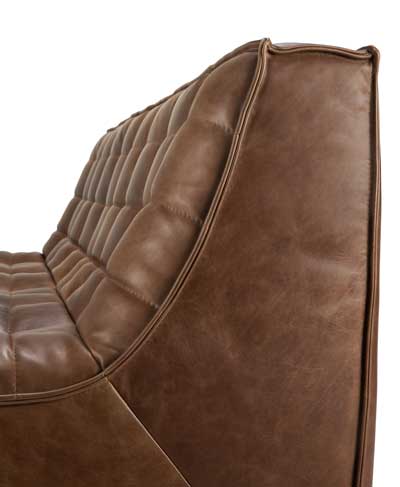 Sohva N701 3:n istuttava, nahka Chestnut