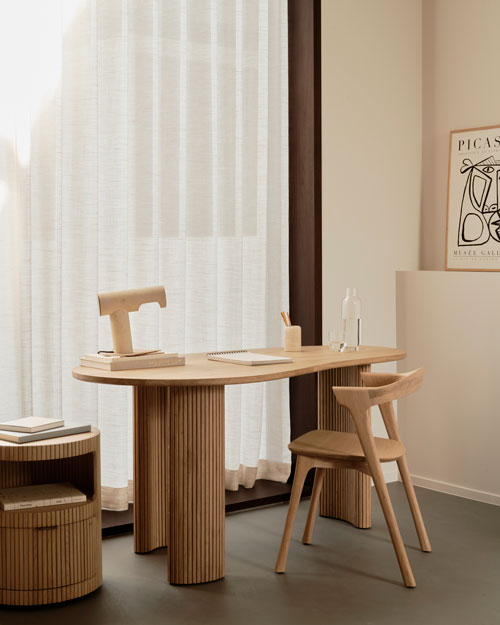 Pyöreä laatikosto Boomerang 45 cm, tammi