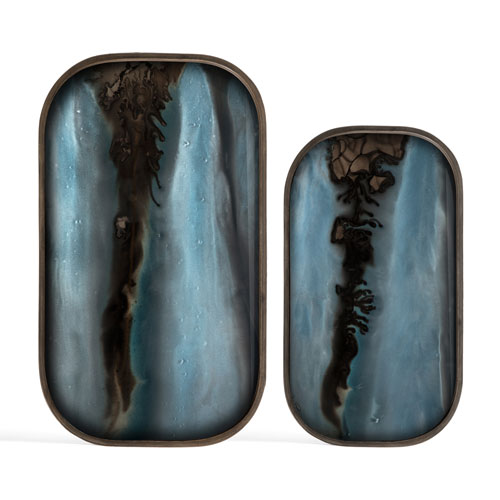 Tarjotin Slate Organic Glass, rectangular L