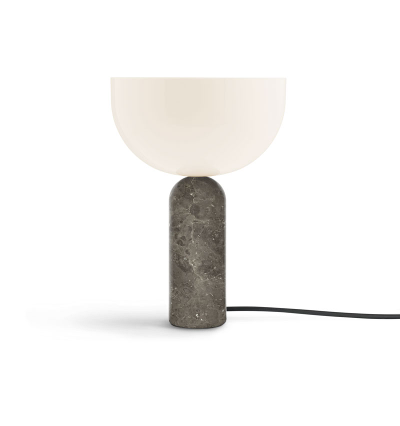 Pöytävalaisin Kizu Small, marmori, Gris du Marais