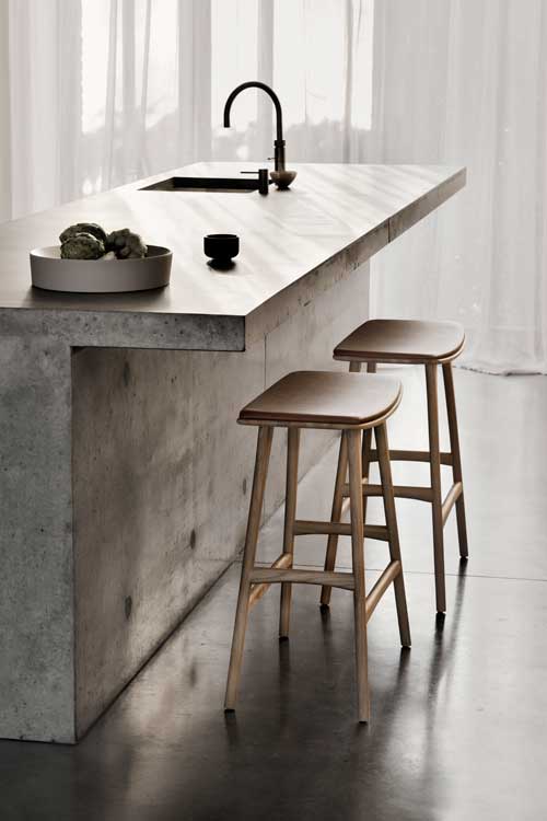 Saareketuoli Osso, tammi, nahka Cognac