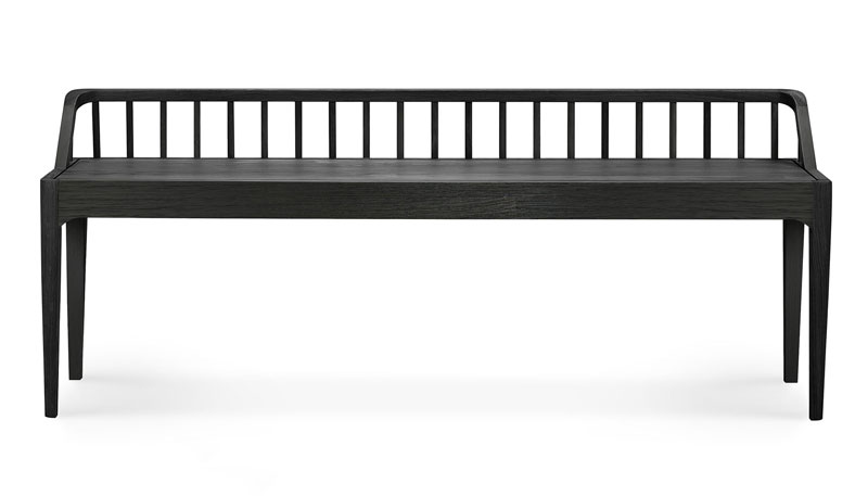 Penkki Spindle 150 x 35 cm, musta