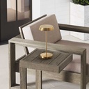 Ladattava pöytävalaisin Tepa, Natural Brass, ulkokäyttöön