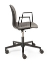 Työtuoli RBM Noor käsinojilla, harmaa