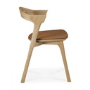 Bok -tuoli, tammi, istuin Cognac-nahkaa