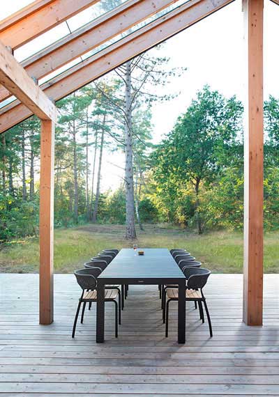 Jatkettava ruokapöytä Mindo 111, 263 x 100 cm, Dark Grey