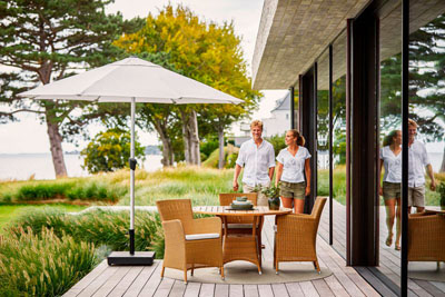 Sunshade-aurinkovarjo 300 cm, kallistettava