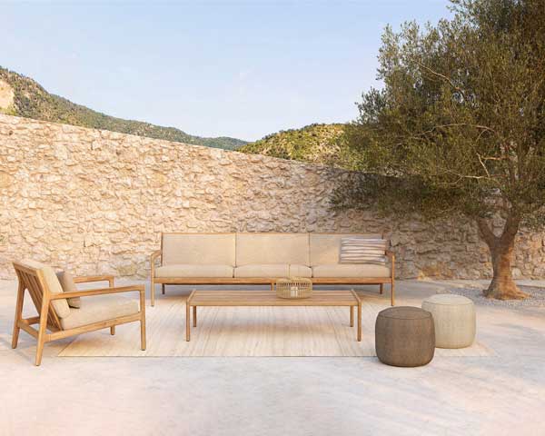 Sohva Jack Outdoor 265 cm, Natural