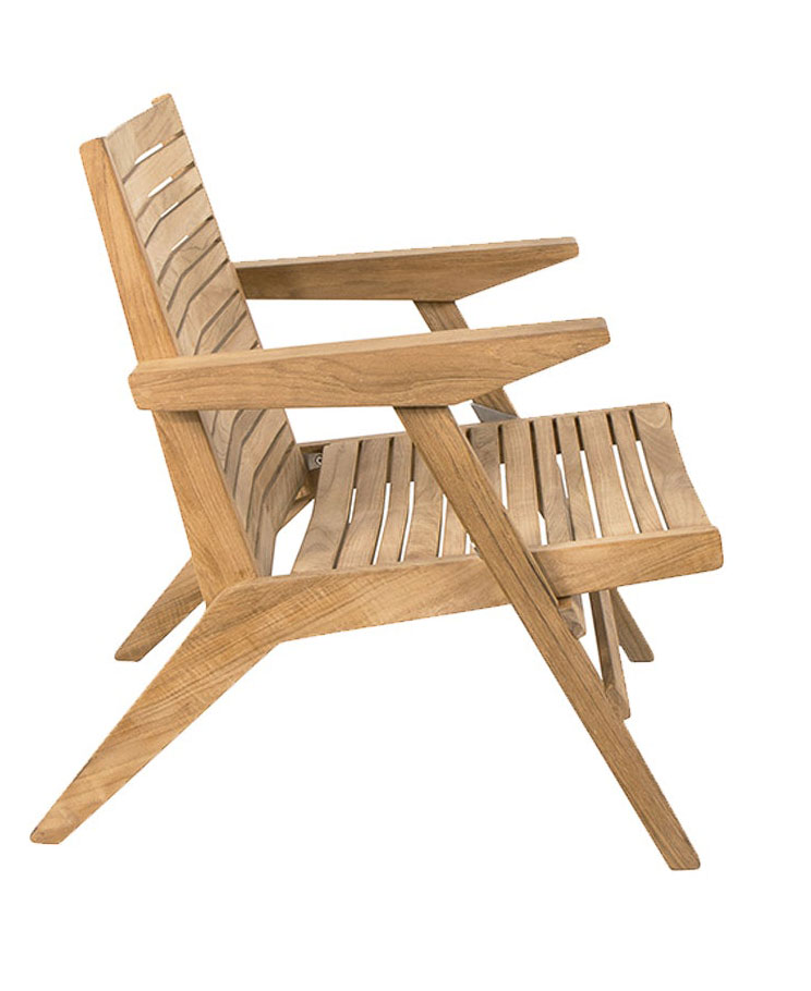 Lepotuoli Flip, tiikki