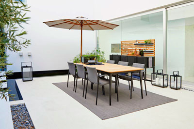 Ruokapöydän tuoli Core käsinojilla, AirTouch, Grey