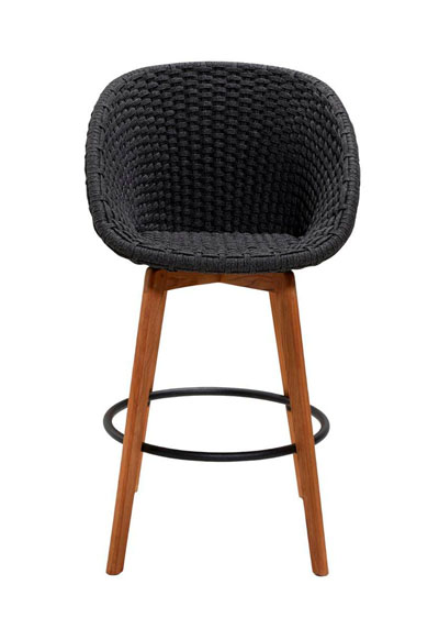 Baarituoli Peacock, Dark Grey