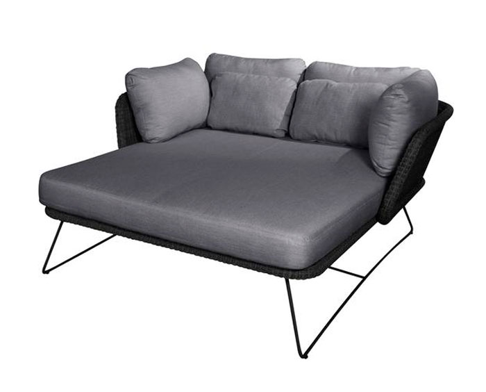 Daybed Horizon, musta-harmaa