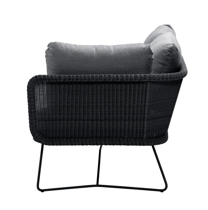 Sohvamoduuli Horizon 2:n istuttava vasen, musta-harmaa