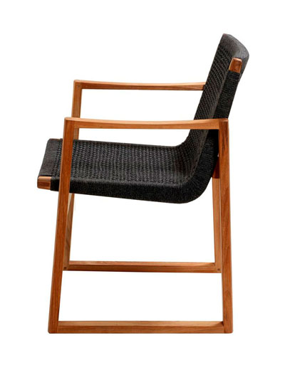 Ruokapöydäntuoli Endless Soft Rope, tiikki