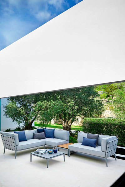 Sohvamoduuli Conic 2:n istuttava vasen, Light Grey