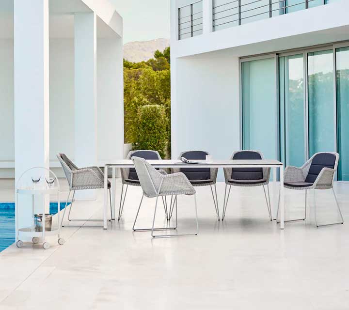 Ruokapöydän tuoli Breeze, White Grey