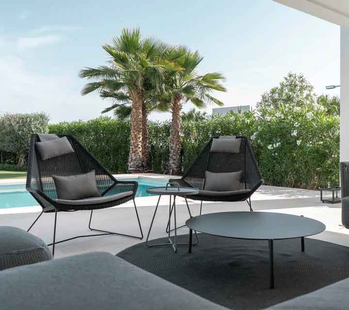 Korkeaselkäinen nojatuoli Breeze, Black