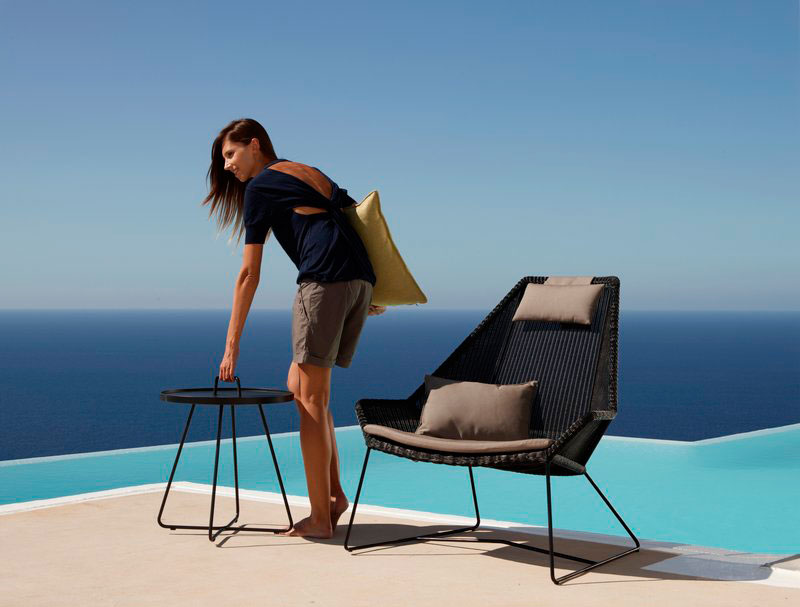 Korkeaselkäinen nojatuoli Breeze, Black