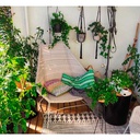 Korkeaselkäinen nojatuoli Breeze, White Grey