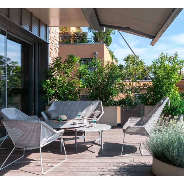 Loungetuoli Breeze, Light Grey