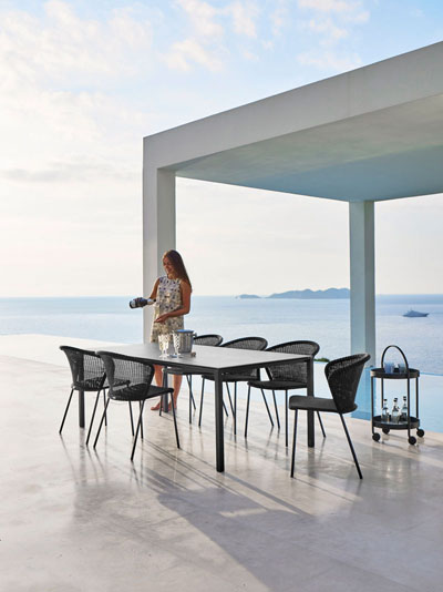 Ruokapöydän tuoli Lean, Black