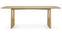 Ruokapöytä Oak Geometric 220 x 100 cm, tammi
