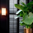 Seinävalaisin Sparks S, Antique Brass, alabasteri