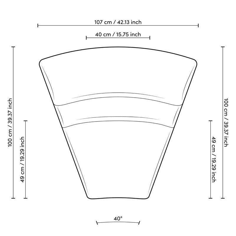 Moduulisohva Lindau, kapea etuosa, Lyssa Sand