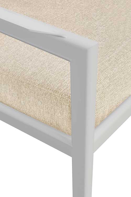 Nojatuoli Jack Outdoor, alumiini, pehmusteella