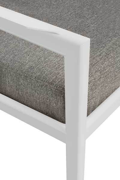 Nojatuoli Jack Outdoor, alumiini, pehmusteella