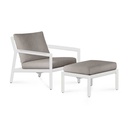 Nojatuoli Jack Outdoor, alumiini, pehmusteella