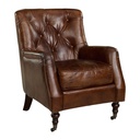 [ARTW-04-30212/B789] Nojatuoli Dessau, nahkaverhoilu, Vintage Cigar