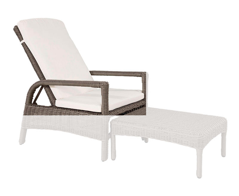 Istuintyynyt Tampa-aurinkotuoliin, Off White