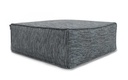 [ROOLF-081-0001-96-GREY] Silky Square Pouf -rahi, Grey