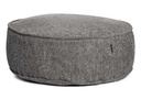 [ROOLF-081-0003-96-ANTRACITE] Silky Round Pouf -rahi, Anthracite