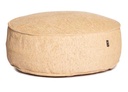 [ROOLF-081-0003-96-GOLD] Silky Round Pouf -rahi, Gold