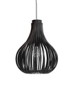 [VINCE-LA011I202] Kattovalaisin Bulb Small, rottinki, Black