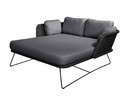 [CANE-5508-LSSG/J1115] Daybed Horizon, musta-harmaa