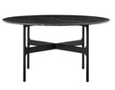 [WENDE-WDT-NCO-BLACK-16] Pyöreä ruokapöytä Floema 140 cm, musta marmori