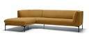 Divaanisohva Slim Set 1, vasen, Mustard